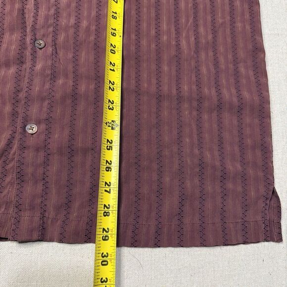 REI CO-OP Shirt Mens Large Red All Over Print Zoe Zag Utility Pockets Short - Picture 5 of 5